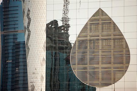 reflection not people - Buildings in Doha, Qatar, Middle East Stock Photo - Rights-Managed, Code: 841-07082015