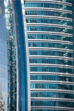 futuristic city of glass - Buildings in Doha, Qatar, Middle East Stock Photo - Rights-Managed, Code: 841-07082010