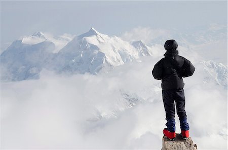 Climbing expedition on Mount McKinley, 6194m, Denali National Park, Alaska, United States of America, North America Stock Photo - Rights-Managed, Code: 841-07082098