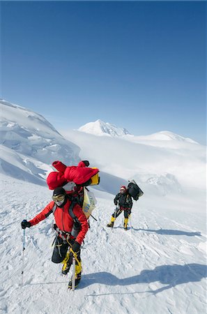 simsearch:841-07082084,k - Climbing expedition on Mount McKinley, 6194m, Denali National Park, Alaska, United States of America, North America Foto de stock - Direito Controlado, Número: 841-07082092