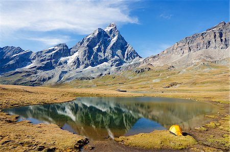 Monte Cervino (The Matterhorn), Breuil Cervinia, Aosta Valley, Italian Alps, Italy, Europe Stock Photo - Rights-Managed, Code: 841-07082111