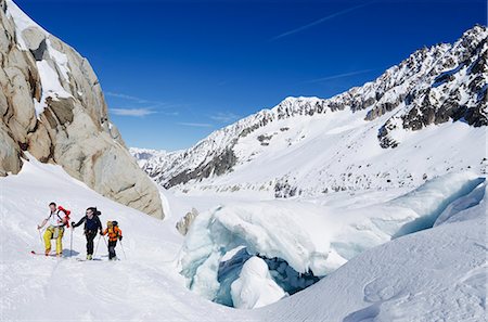 Col du Passon off piste ski touring area, Chamonix Valley, Haute-Savoie, French Alps, France, Europe Foto de stock - Con derechos protegidos, Código: 841-07082164