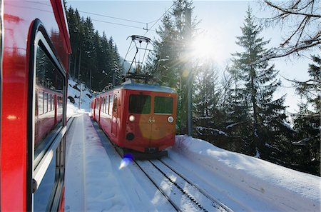 Montenvers glacier express, Chamonix, Haute-Savoie, French Alps, France, Europe Photographie de stock - Rights-Managed, Code: 841-07082171