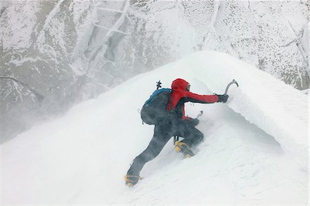 eispickel - Ice climbing on Aiguille du Midi, Chamonix, Haute-Savoie, French Alps, France, Europe Stockbilder - Lizenzpflichtiges, Bildnummer: 841-07082192