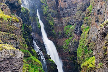 simsearch:841-08718021,k - Glymur waterfall, Iceland's tallest at 198m, Iceland, Polar Regions Stock Photo - Rights-Managed, Code: 841-07082245