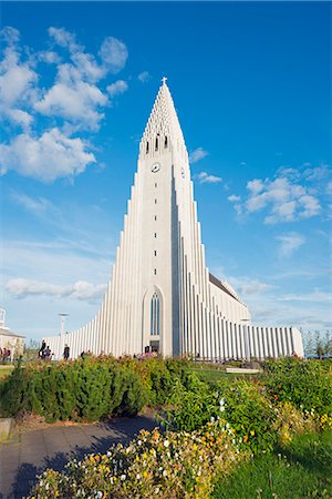 Hallgrimskirkja church, Reykjavik, Iceland, Polar Regions Stockbilder - Lizenzpflichtiges, Bildnummer: 841-07082253