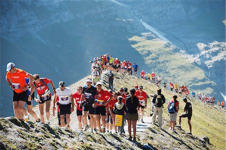 Jungfrau marathon, Bernese Oberland, Switzerland, Europe Photographie de stock - Rights-Managed, Code: 841-07082324