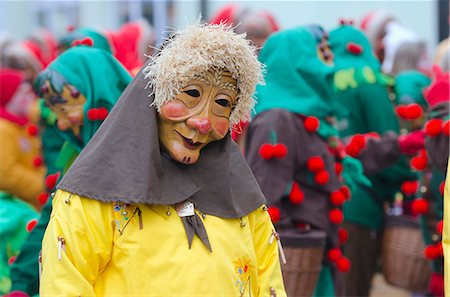 Fasnact spring carnival parade, Weil am Rhein, Germany, Europe Photographie de stock - Rights-Managed, Code: 841-07082343