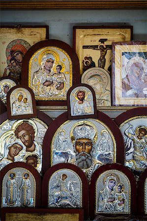 Religious souvenirs, Jerusalem, Israel, Middle East Foto de stock - Con derechos protegidos, Código: 841-07082435