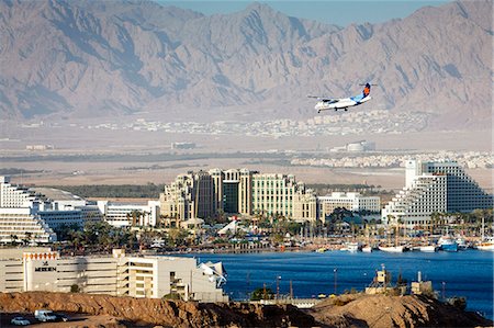 eilat - View over the Red Sea, beach and hotels in Eilat, Israel, Middle East Photographie de stock - Rights-Managed, Code: 841-07082454