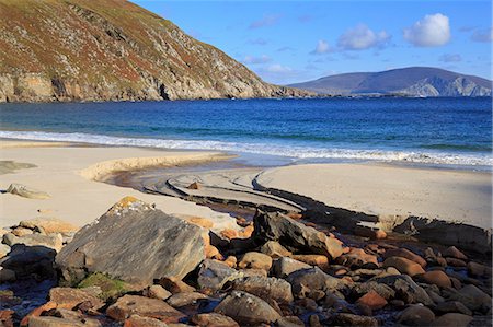 Keem Beach on Achill Island, County Mayo, Connaught (Connacht), Republic of Ireland, Europe Stockbilder - Lizenzpflichtiges, Bildnummer: 841-07082561