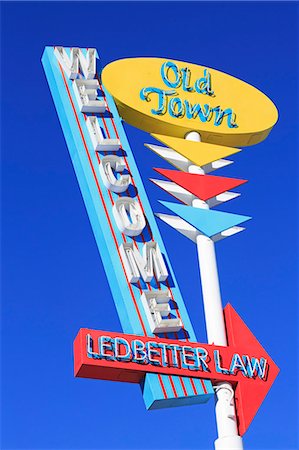 Old Town Welcome sign, Cottonwood, Arizona, United States of America, North America Stock Photo - Rights-Managed, Code: 841-07082603