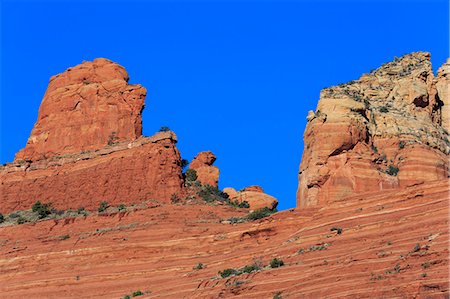 Red Rock formations in Sedona, Arizona, United States of America, North America Stock Photo - Rights-Managed, Code: 841-07082611