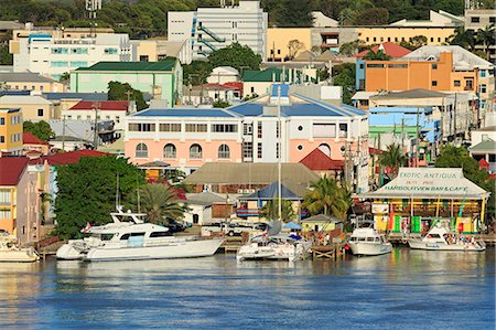 st john's - Waterfront in St. John's, Antigua, Antigua and Barbuda, Leeward Islands, West Indies, Caribbean, Central America Photographie de stock - Rights-Managed, Code: 841-07082638