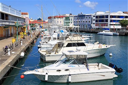 Boats in The Careenage, Bridgetown, Barbados, West Indies, Caribbean, Central America Photographie de stock - Rights-Managed, Code: 841-07082643