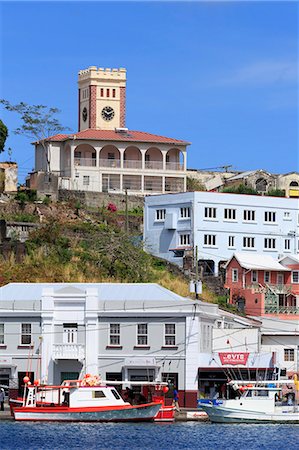 Hurricane damaged Anglican Church, St. Georges, Grenada, Windward Islands, West Indies, Caribbean, Central America Photographie de stock - Rights-Managed, Code: 841-07082691