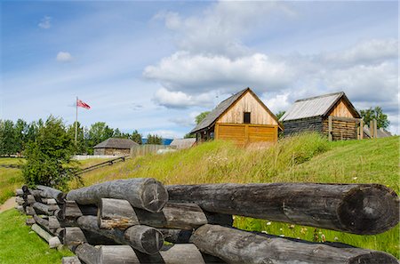 pic of canada buildings - Fort Saint James National Historic Site, British Columbia, Canada, North America Stock Photo - Rights-Managed, Code: 841-07082768