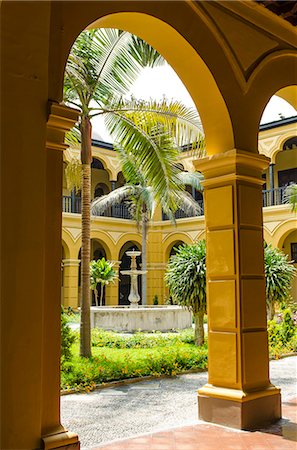 Courtyard of the Convent of Santo Domingo, Lima, Peru, South America Stock Photo - Rights-Managed, Code: 841-07082835