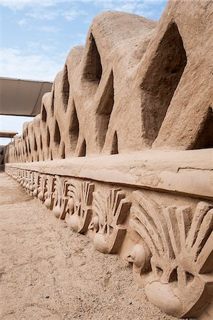 Ruins of Chan Chan Pre-Columbian archaeological site near Trujillo, Peru, South America Stock Photo - Rights-Managed, Code: 841-07082839