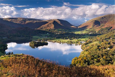 Lake Grasmere on a beautiful autumnal afternoon, Lake District National Park, Cumbria, England, United Kingdom, Europe Stock Photo - Rights-Managed, Code: 841-07082950