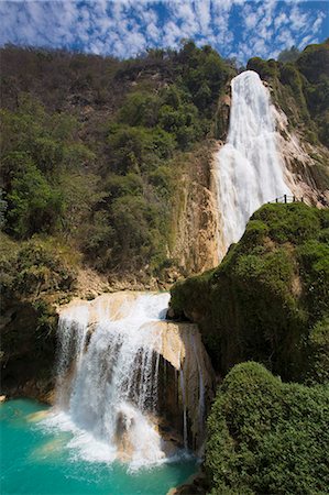 Cascada El Chiflon, Rio Vincente, Chiapas, Mexico, North America Photographie de stock - Rights-Managed, Code: 841-07083013