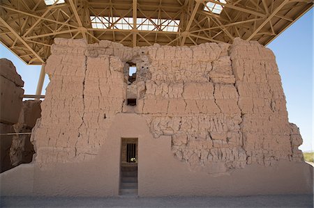 simsearch:841-07082586,k - Casa Grande (Great House) Ruins National Monument, home to the Sonora Desert people, founded near 400 AD, abandoned about 1450 AD, Coolidge, Arizona, United States of America, North America Photographie de stock - Rights-Managed, Code: 841-07083066