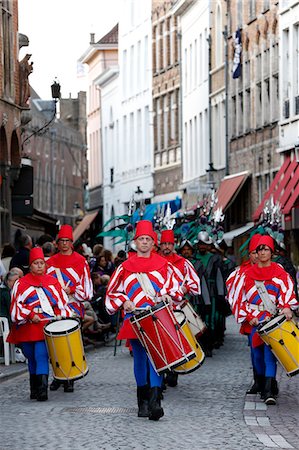 parade - The pageant of the Golden Tree, Bruges, West Flanders, Belgium, Europe Photographie de stock - Rights-Managed, Code: 841-07083176