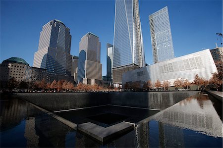 Ground Zero, the National 9/11 Memorial at the site of the World Trade Center in Lower Manhattan, New York, United States of America, North America Stock Photo - Rights-Managed, Code: 841-07083363