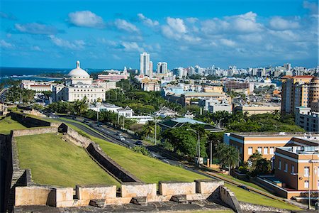 puerto rico - San Felipe del Morro, UNESCO World Heritage Site, San Juan, Puerto Rico, West Indies, Caribbean, Central America Foto de stock - Con derechos protegidos, Código: 841-07083426