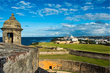 San Felipe del Morro, UNESCO World Heritage Site, San Juan, Puerto Rico, West Indies, Caribbean, Central America Foto de stock - Con derechos protegidos, Código: 841-07083434