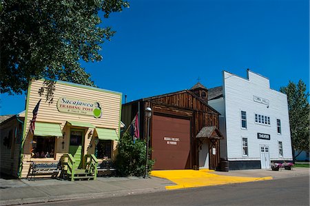 The town of Medora in the Roosevelt National Park, North Dakota, United States of America, North America Stock Photo - Rights-Managed, Code: 841-07083526