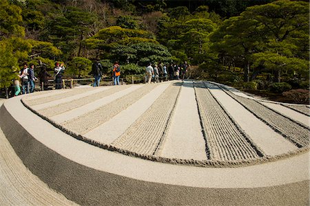 simsearch:841-07083729,k - Sand structure in the Ginkaku-ji Zen Temple, UNESCO World Heritage Site, Kyoto, Japan, Asia Foto de stock - Direito Controlado, Número: 841-07083723