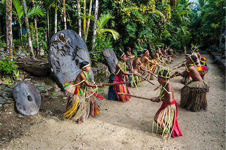 Stick dance from the tribal people of the island of Yap, Federated States of Micronesia, Caroline Islands, Pacific Stock Photo - Rights-Managed, Code: 841-07083755