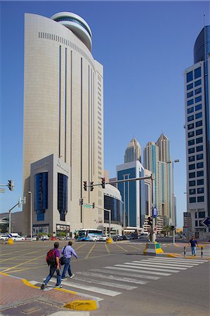 roads people walking - Royal Meridian Hotel and road junction, Abu Dhabi, United Arab Emirates, Middle East Stock Photo - Rights-Managed, Code: 841-07083969
