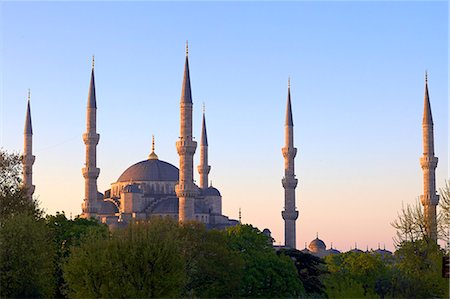 simsearch:841-03067127,k - Blue Mosque (Sultan Ahmet Camii), UNESCO World Heritage Site, Istanbul, Turkey, Europe Photographie de stock - Rights-Managed, Code: 841-07204352