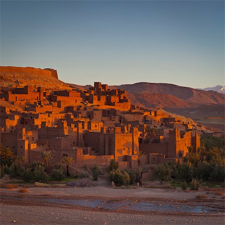 Ait Benhaddou, UNESCO World Heritage Site, Atlas Mountains, Morocco, North Africa, Africa Foto de stock - Con derechos protegidos, Código: 841-07204418