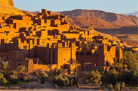 Ait Benhaddou, UNESCO World Heritage Site, Atlas Mountains, Morocco, North Africa, Africa Foto de stock - Con derechos protegidos, Código: 841-07204413