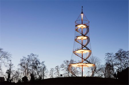 Killesbergturm tower, Stuttgart, Baden Wurttemberg, Germany, Europe Foto de stock - Con derechos protegidos, Código: 841-07204482