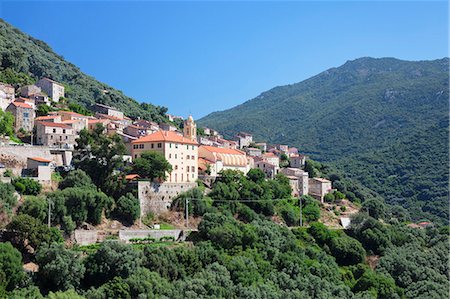 france places in town - Olmeto, Corsica, France, Mediterranean, Europe Stock Photo - Rights-Managed, Code: 841-07204531