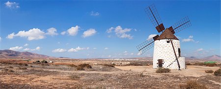 fuerteventura - Windmill, Valles de Ortega, Fuerteventura, Canary Islands, Spain, Atlantic, Europe Photographie de stock - Rights-Managed, Code: 841-07204610