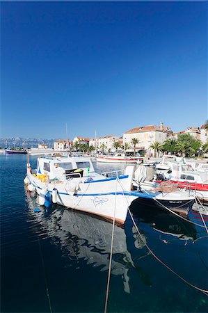 simsearch:841-07204662,k - Fishing boat in the harbour, Supertar, Brac Island, Dalmatia, Croatia, Europe Stock Photo - Rights-Managed, Code: 841-07204664