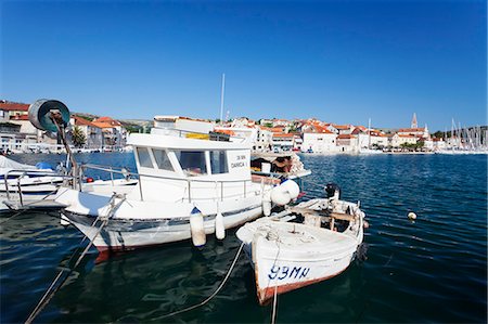 simsearch:841-07354937,k - Fishing boats in the port of Milna, Brac Island, Dalmatia, Croatia, Europe Stock Photo - Rights-Managed, Code: 841-07204663