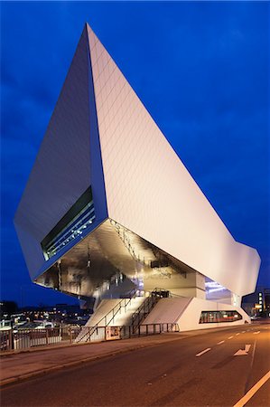 stuttgart lights - Porsche Museum, Stuttgart, Baden Wurttemberg, Germany, Europe Stock Photo - Rights-Managed, Code: 841-07204772