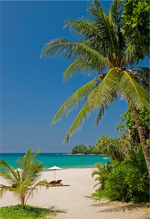 The beach at The Surin Hotel, Phuket, Thailand, Southeast Asia, Asia Foto de stock - Con derechos protegidos, Código: 841-07205091