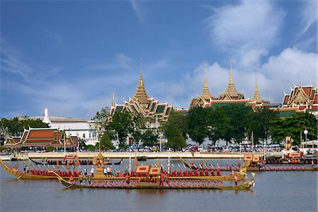 picture of thailand city - Royal barges on the Chaopraya River, Bangkok, Thailand, Southeast Asia, Asia Stock Photo - Rights-Managed, Code: 841-07205093