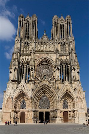 simsearch:841-07202671,k - Cathedral, Rheims, UNESCO World Heritage Site, Marne, France, Europe Foto de stock - Con derechos protegidos, Código: 841-07205122