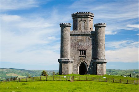 Paxtons Tower, Llanarthne, Carmarthenshire, Wales, United Kingdom, Europe Stockbilder - Lizenzpflichtiges, Bildnummer: 841-07205207
