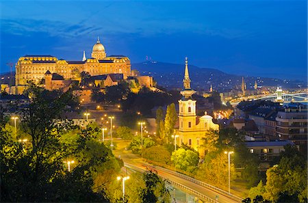 Royal Palace, Banks of the Danube, UNESCO World Heritage Site, Budapest, Hungary, Europe Foto de stock - Direito Controlado, Número: 841-07205278