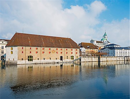 simsearch:841-07084296,k - Waterfront and Cathedral, Solothurn, Switzerland, Europe Photographie de stock - Rights-Managed, Code: 841-07205326