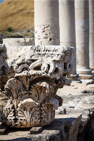 Ruins of the Roman-Byzantine city of Scythopolis, Tel Beit Shean National Park, Beit Shean, Israel, Middle East Stock Photo - Rights-Managed, Code: 841-07205408